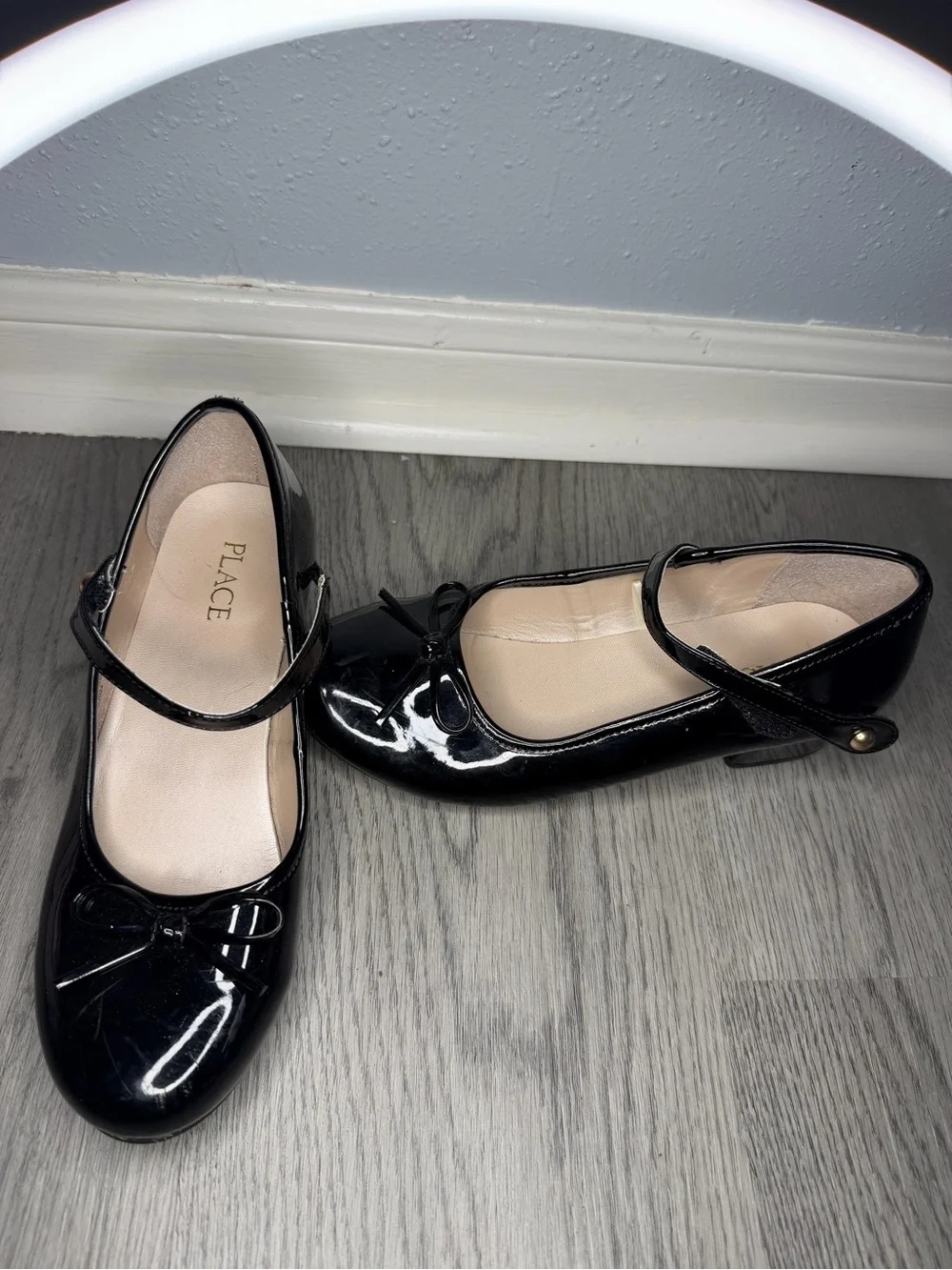 The Children's Place Black Patent Mary Jane Dress Shoes